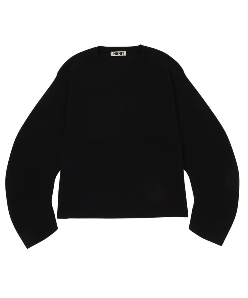 未使用 NKNIT curved arm cotton KNIT ニット 長袖 未使用 NKNIT curved arm cotton KNIT ニット 長袖