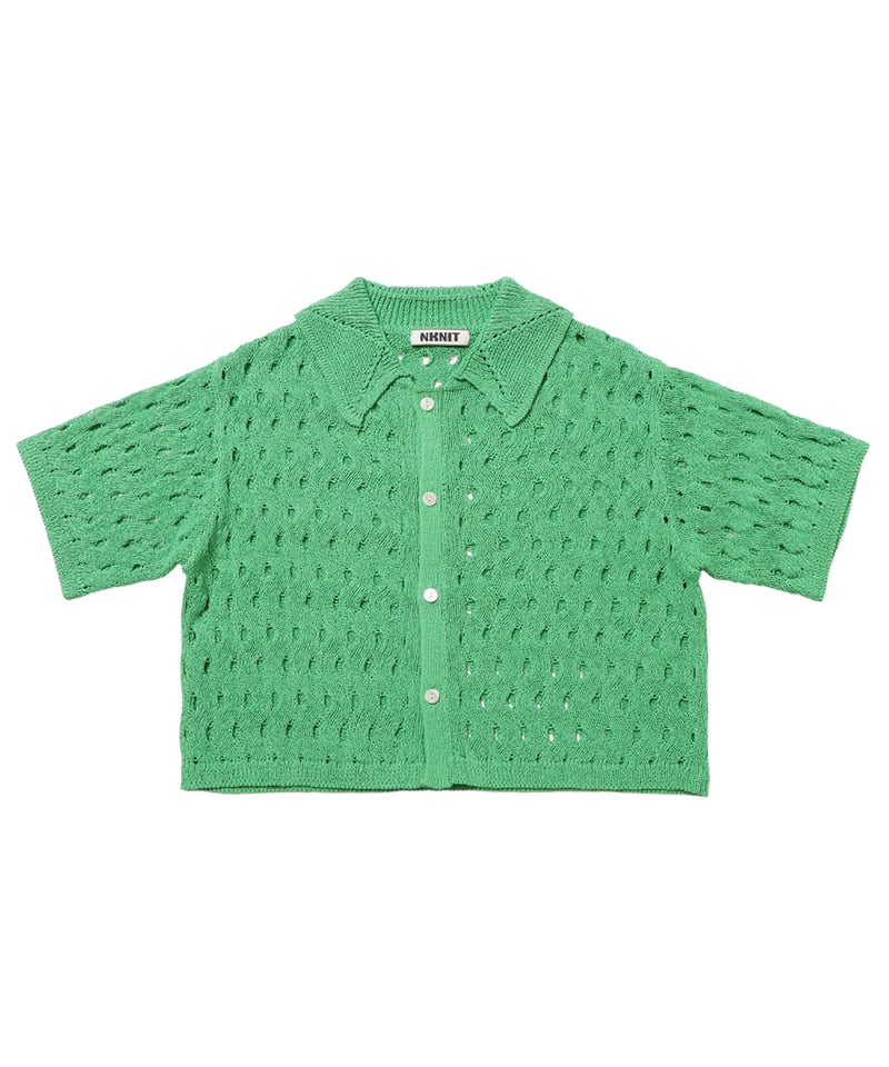 ●新品●NKNIT 2024SS wave pattern KNIT shirt ○新品○NKNIT 2024SS wave pattern KNIT shirt wave pattern
