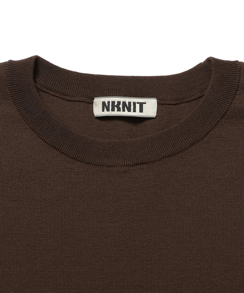 back slit KNIT T-shirt | NKNIT
