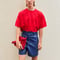 mesh♡ KNIT T-shirt