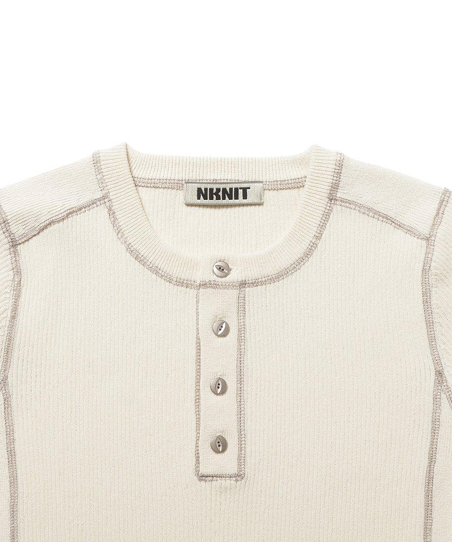 heavy weight henry neck KNIT | NKNIT