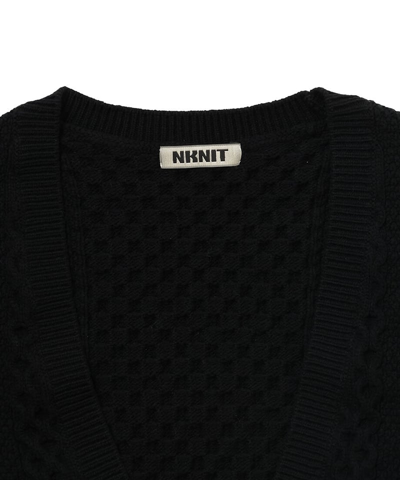 deep V cable KNIT | NKNIT deep V cable KNIT | NKNIT