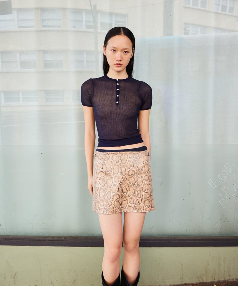 sheer mini rib KNIT | NKNIT sheer mini rib KNIT | NKNIT