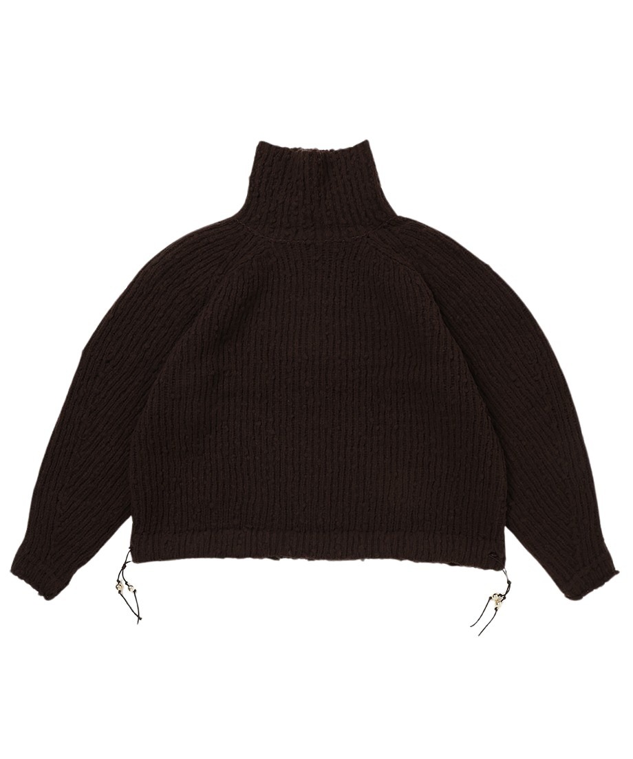 NKNIT 24AW 2way high neck KNIT ブラウン 1 NKNIT 24AW 2way high neck KNIT ブラウン 1
