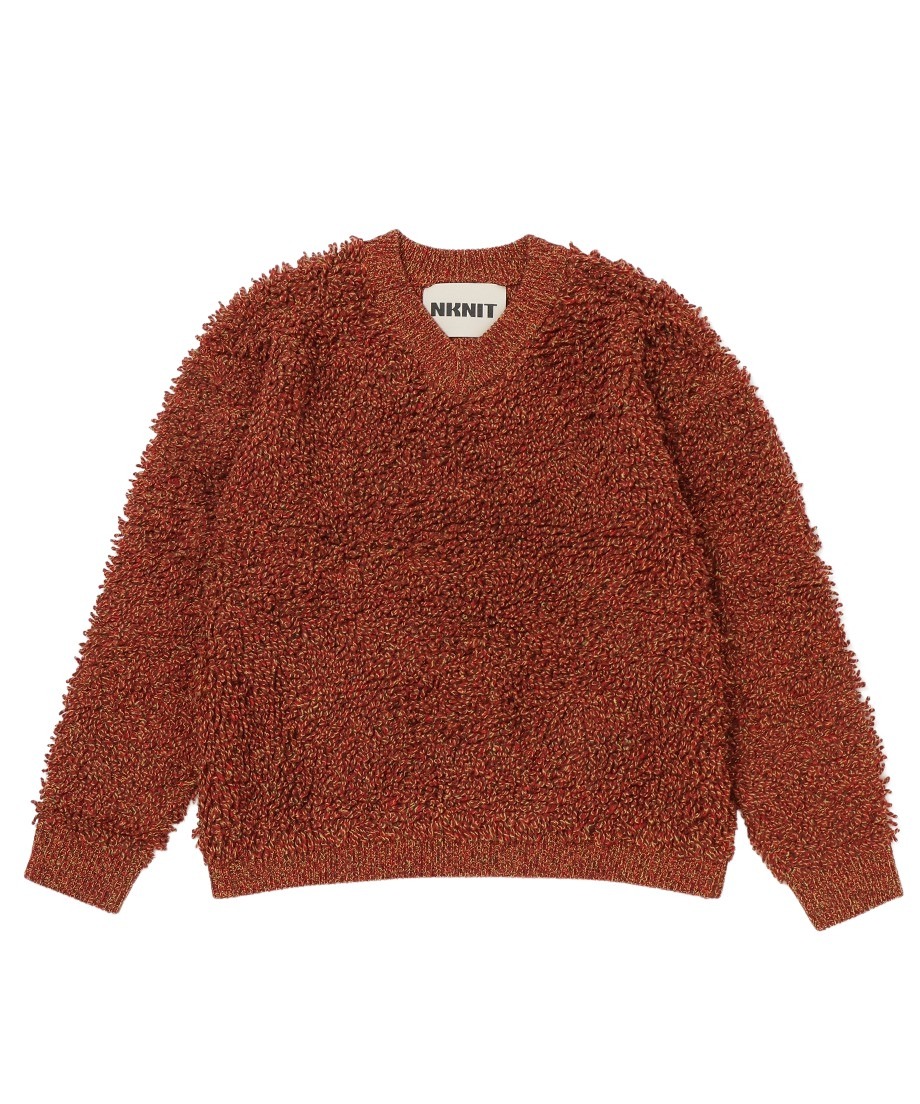 週末までお値下げnknit mop mix color v-neck knit 