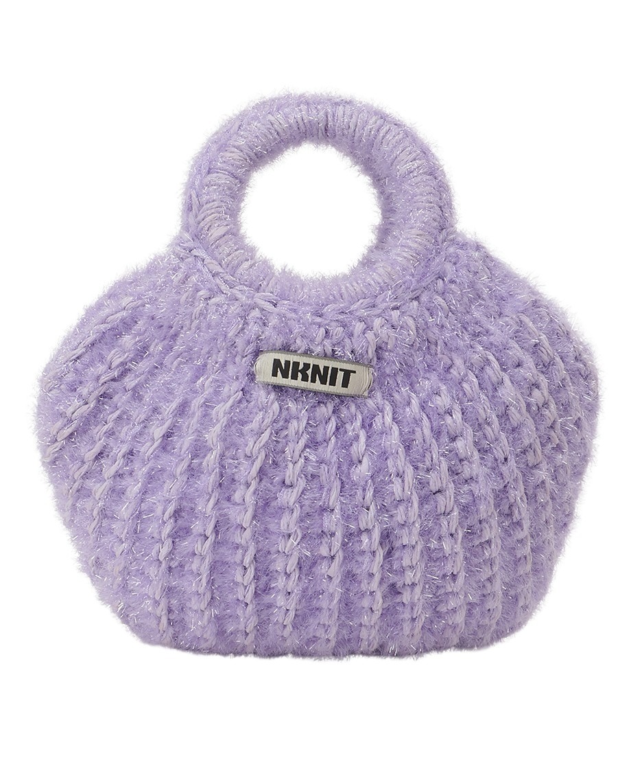 nknit ンニットkirakira hand KNITTING bagシルバー