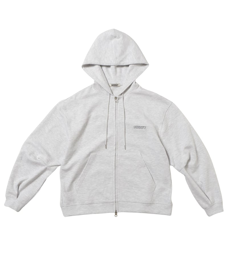 NKNIT logo embroidery ZIP hoodie L.GRAY | NKNIT NKNIT logo embroidery ZIP hoodie L.GRAY | NKNIT
