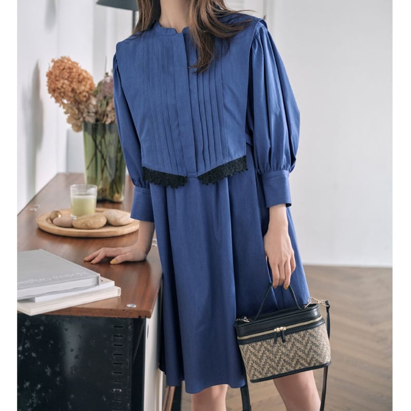 LILYBROWN(リリーブラウン)ピンタックデザインミニワンピース | Tiara.com