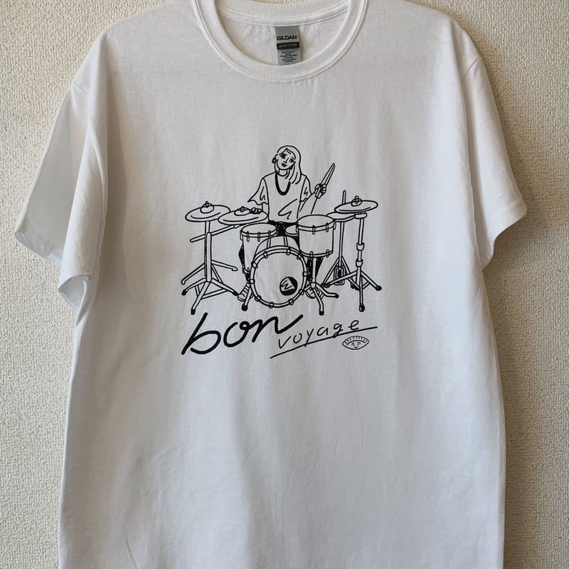 bon voyage T shirt white | bon goods STORE