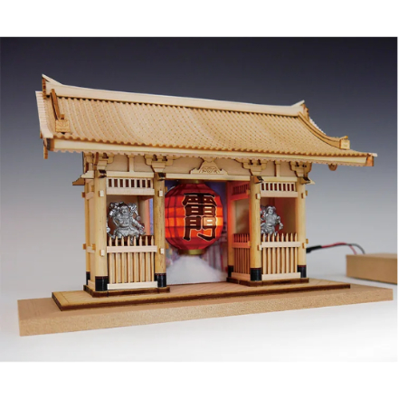 浅草寺 雷門 木製 建築模型 1/50 完成品 ウッディジョー 4560134352322.jpg