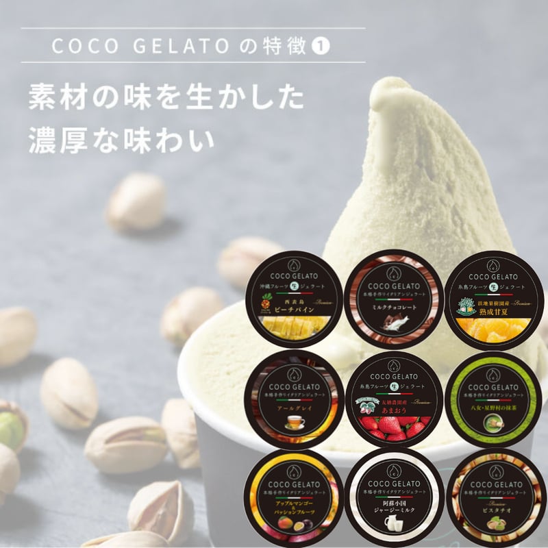 ココジェラート人気定番セット | COCOGELATO.ONLINESTORE