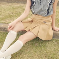 【2023.9.13（wed）21:00〜在庫販売】　Inverted pleats mini skirt （BEIGE）