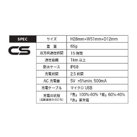 Bb TALKIN' CS 防滴セット