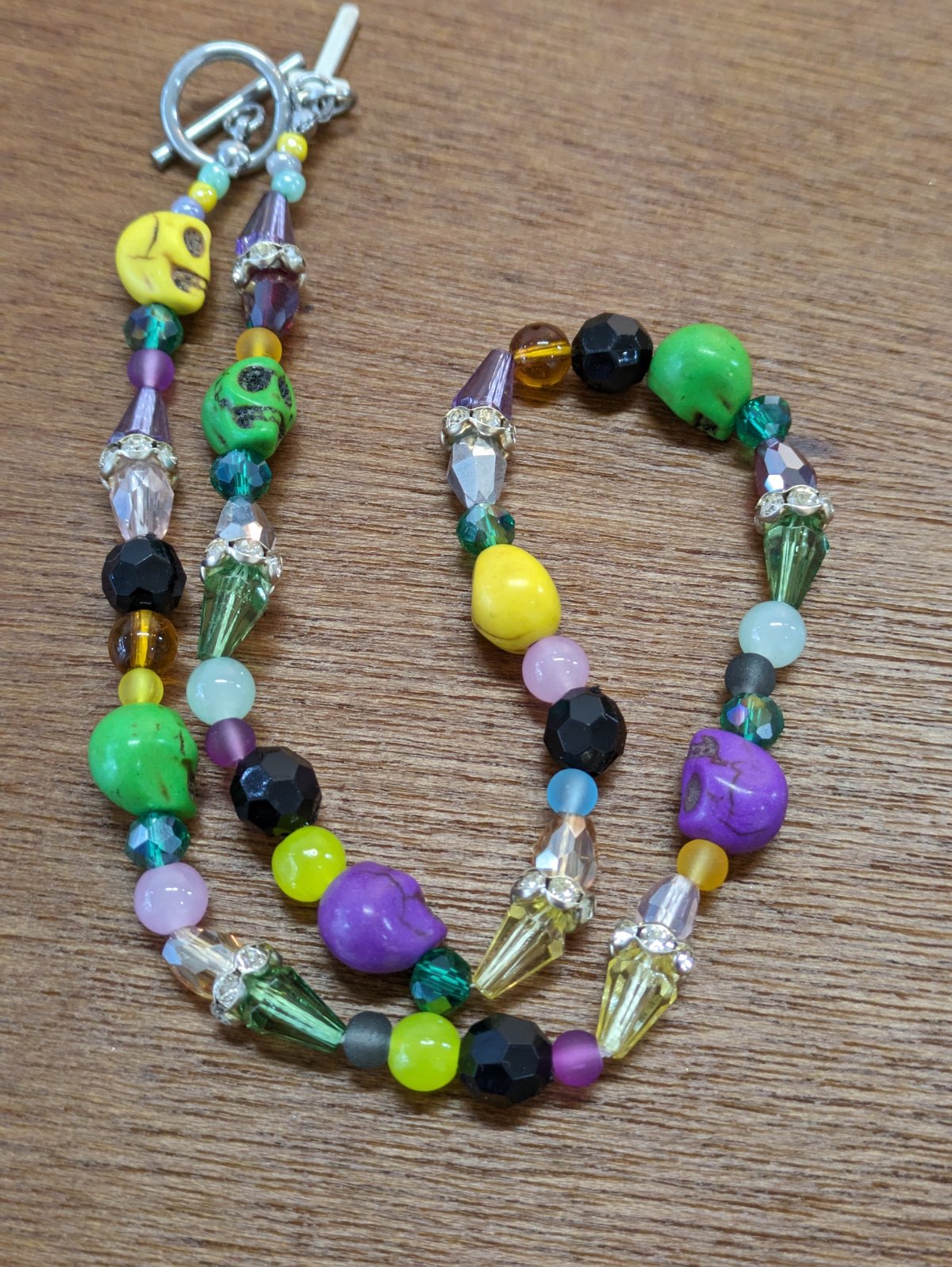 share spirit スカルネックレス ビーズ share spirit スカルネックレス