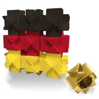 CUBLOX【ドイツ・ベルギー国旗セット】