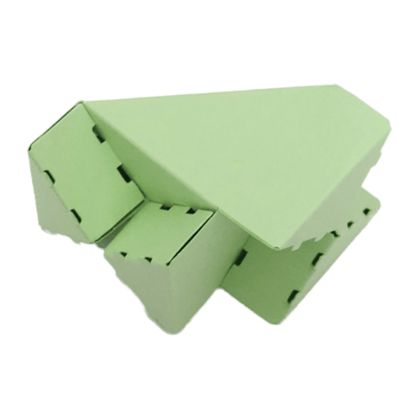 CUBLOX【うぐいす】　三角ブロック10個分