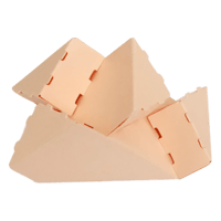 CUBLOX【うすだいだい】　三角ブロック10個分