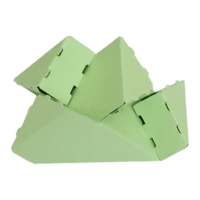 CUBLOX【うぐいす】　三角ブロック10個分