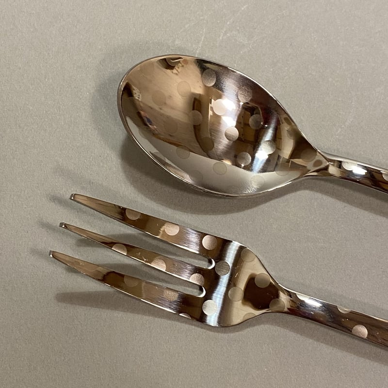 ドットティーフォーク・スプーン | 糸雨雑貨店