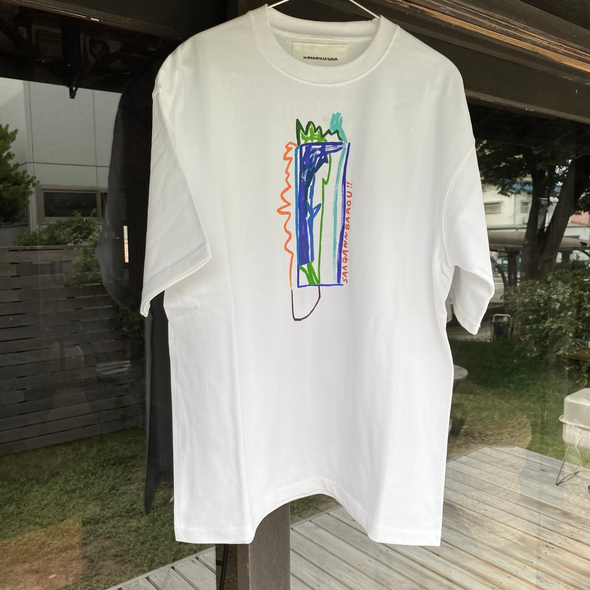 HIROKO HASEGAWA Tシャツ WHITE（L） | 糸雨雑貨店