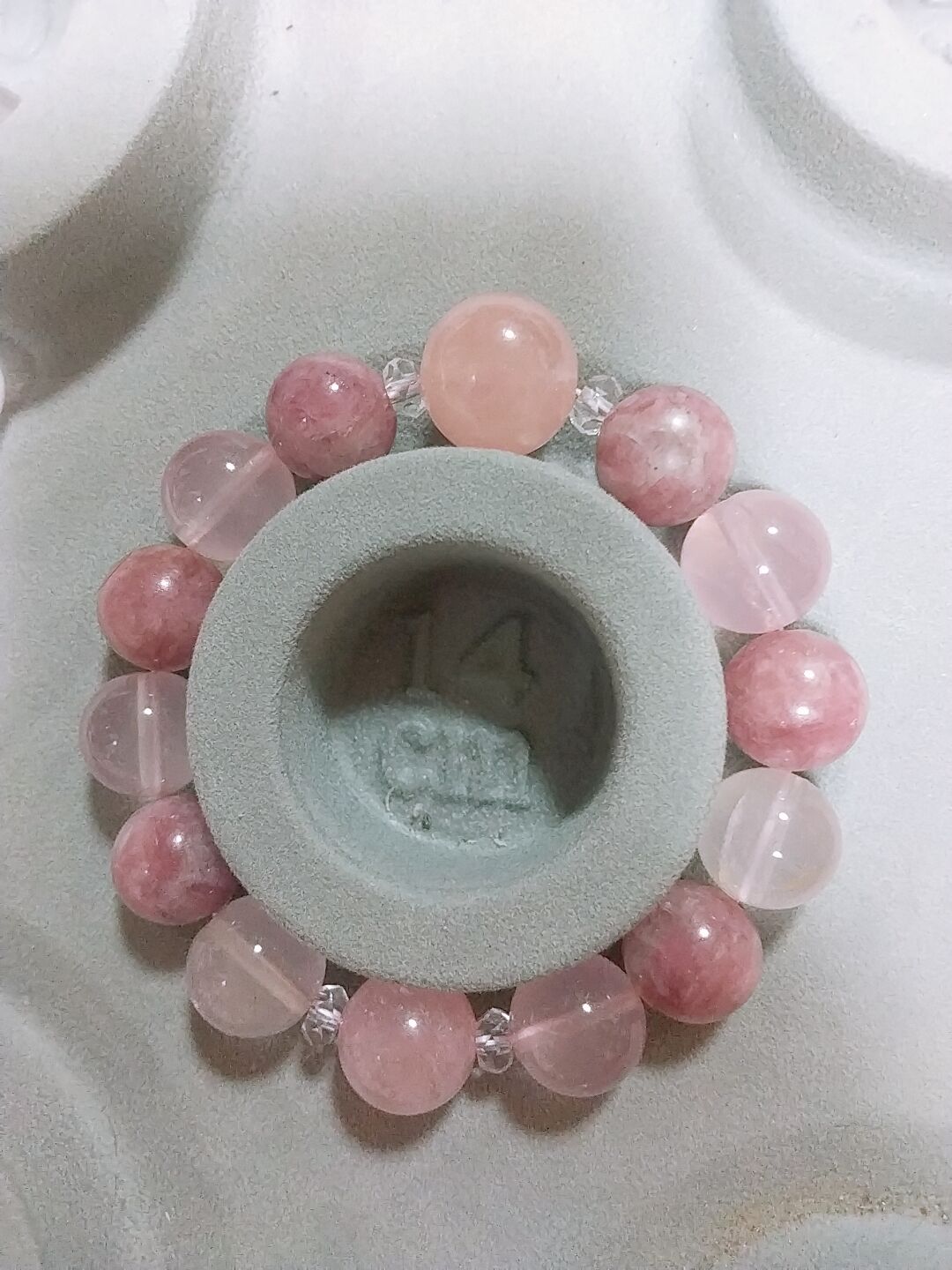 レムリアンシード&ピンクトルマリン&モルガナイトブレスレット
