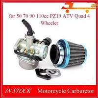 グリポッチ PZ19 19mm オフロード バイク ATV オートバイ汎用 50～125cc キャブレター エアフィルター付き