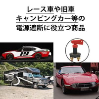 キルスイッチ 2極 ノブ脱着可能 車 バッテリー ハンドルキー付き 切り替えスイッチ カットスイッチ「12V 24V 200A」（グリポッチ）