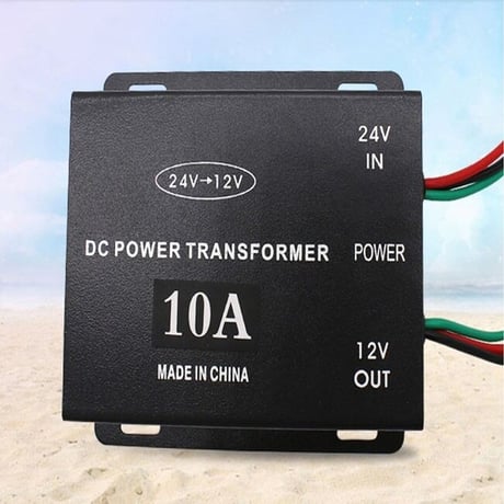 24V → 12V 電圧変換機 デコデコ オーディオ インバーター（20A対応）トラック コンバーター 電装部品 変換器 (グリポッチ)