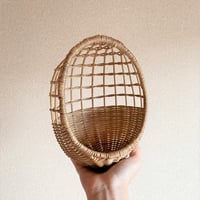 【訳ありSALE】ドール用ラタンハンギングチェア　ナチュラル