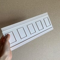【訳ありSALE】ホワイト着せ替え腰壁　撮影背景