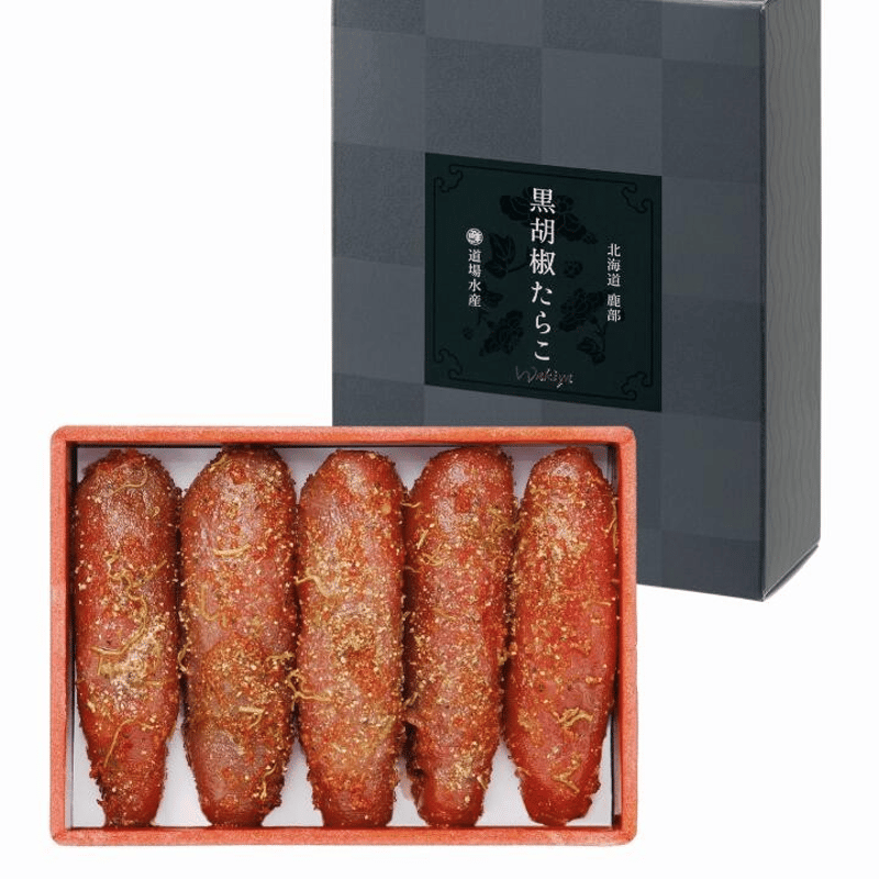 公式】丸鮮道場水産×脇屋友詞シェフ 黒胡椒たらこ 北海道 噴火湾産