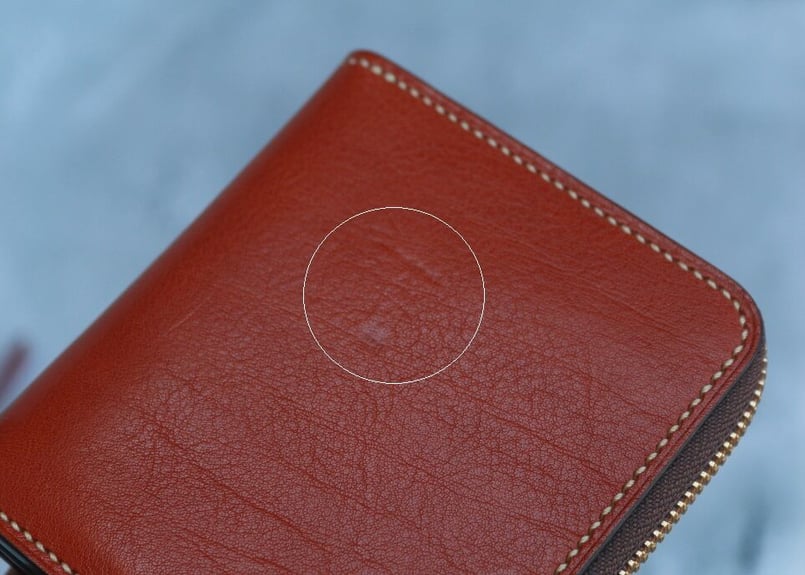 訳あり・値引】L型ファスナー財布 ブラウン／生成り／ゴールド