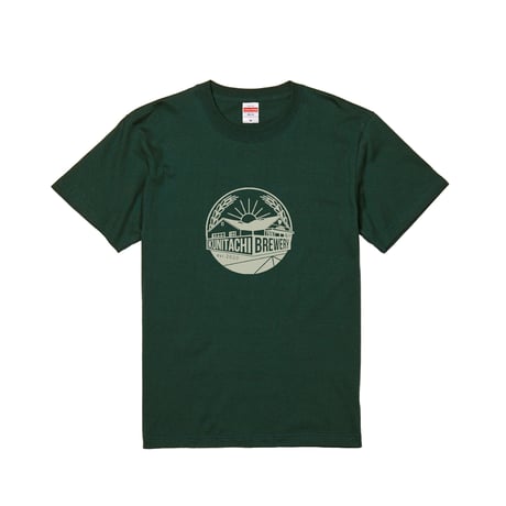 T-SHIRT 「くにぶるロゴ」 モスグリーン×ライトグリーン