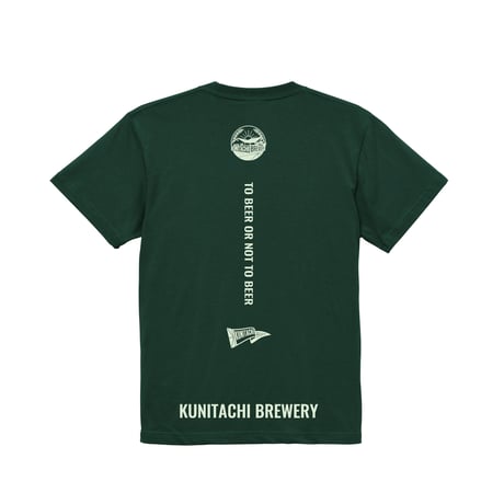 T-SHIRT 「くにぶるロゴ」 モスグリーン×ライトグリーン