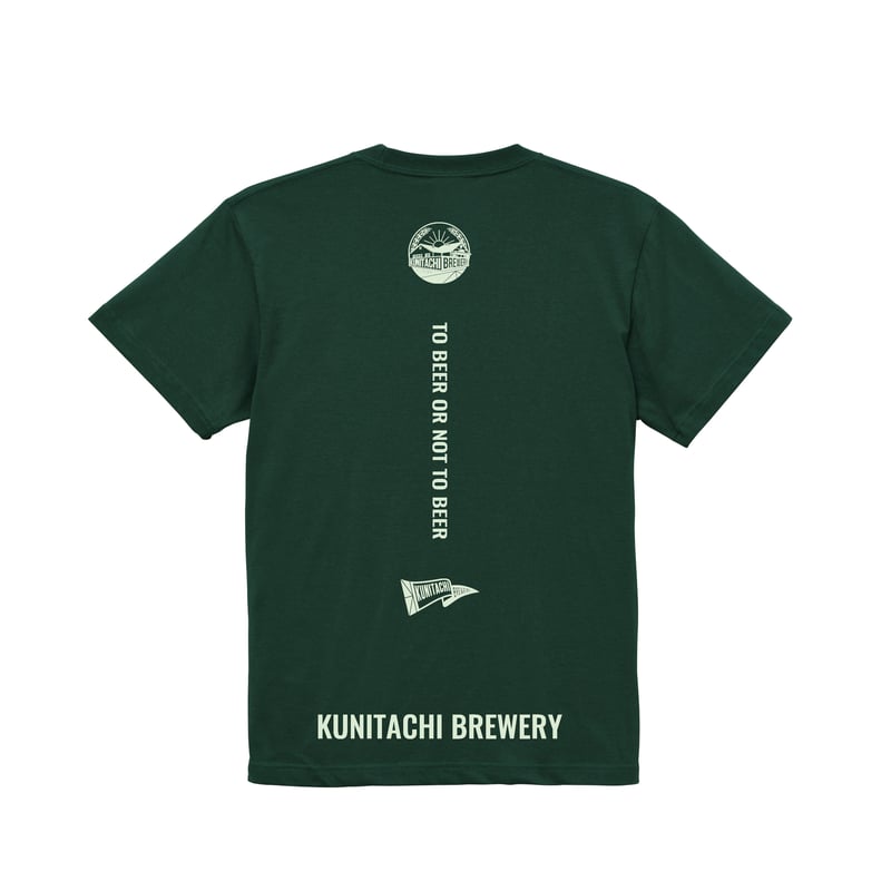 T-SHIRT 「くにぶるロゴ」 モスグリーン×ライトグリーン | KUNITACHI
