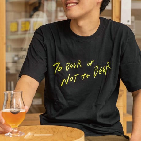 T-SHIRT 「To Beer or Not to Beer」 ベビーピンク×グレー