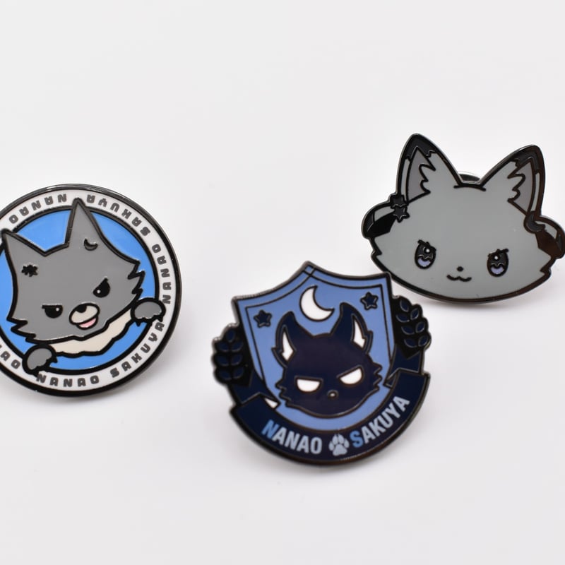 七狼さくや ピンバッジ3種セット | 七狼さくや OFFICIAL SHOP
