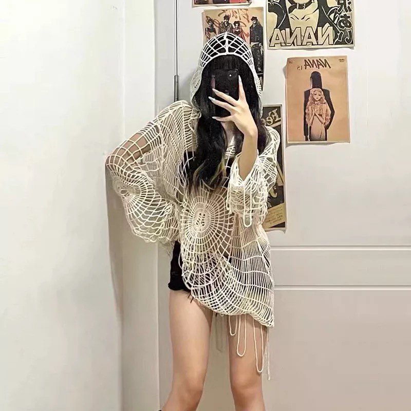 ❤️25新作 新品♡ SelfPortrait グレーニットパーカー♡　E13 シルクコットン ニットパーカー（ニット）｜STRASBURGO OUTLET