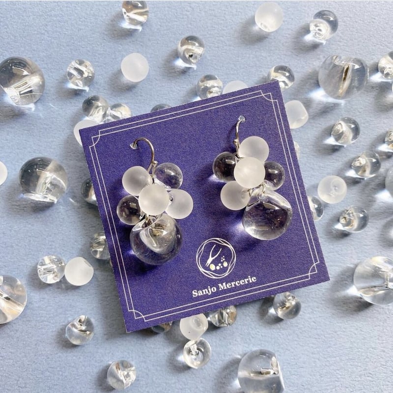 クリア端穴ビーズ 8~13mm | Mercerie Factory