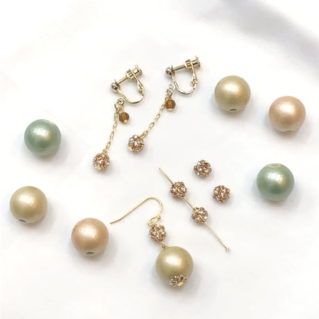 シックラメラウンドビーズ 14mm