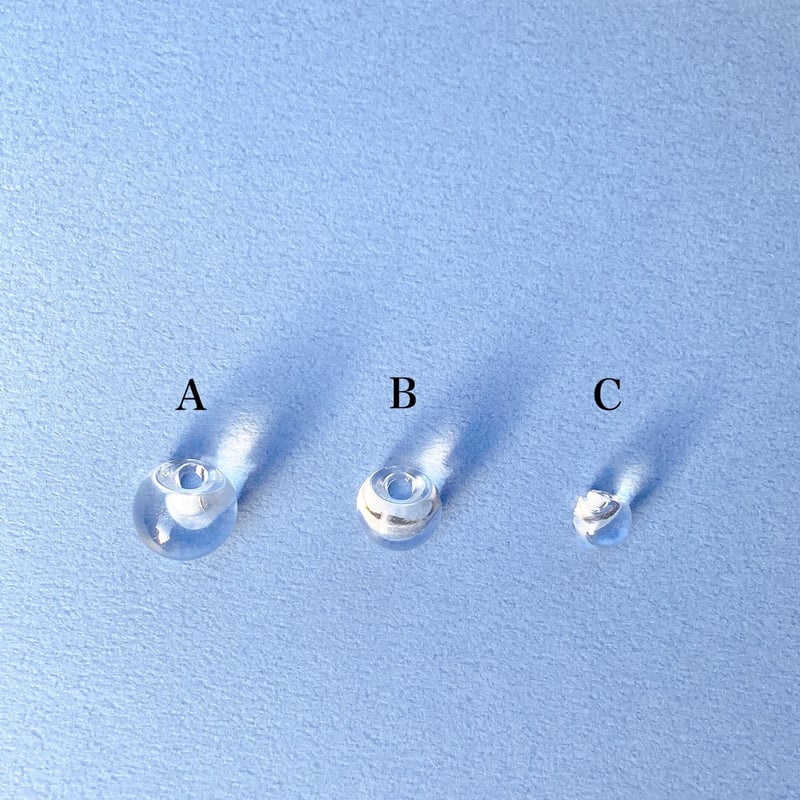 クリア端穴ビーズ 8~13mm | Mercerie Factory