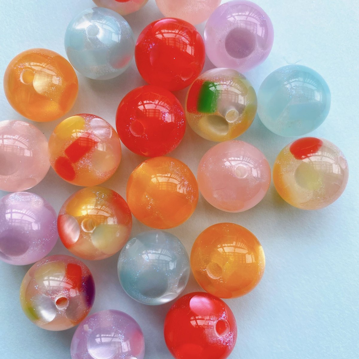 レトロビーズ レトロラムネビーズ 16mm | Mercerie Factory