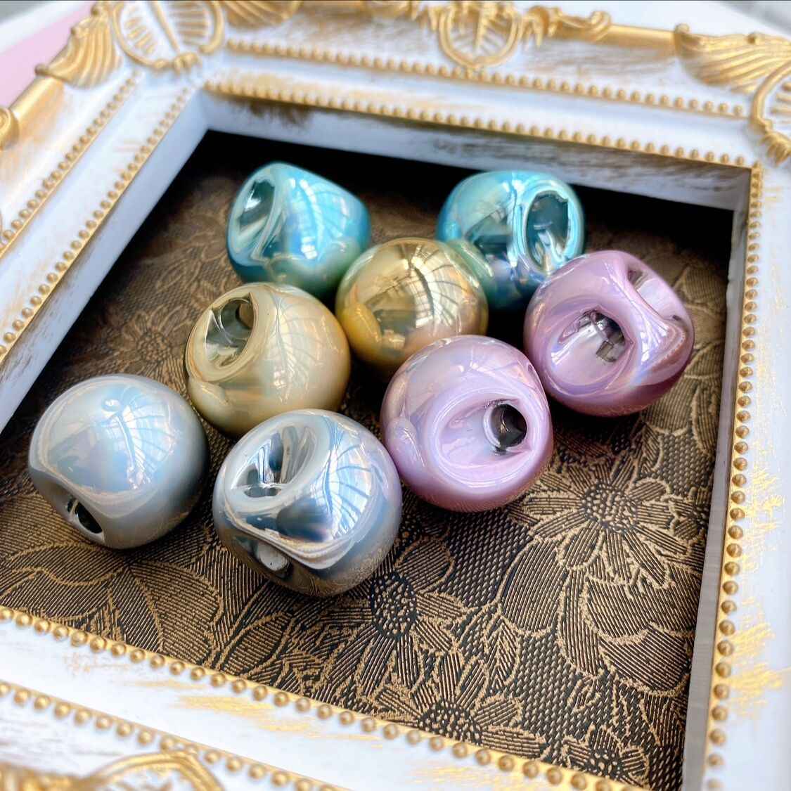 ミラクル端穴ビーズ 19mm | Mercerie Factory