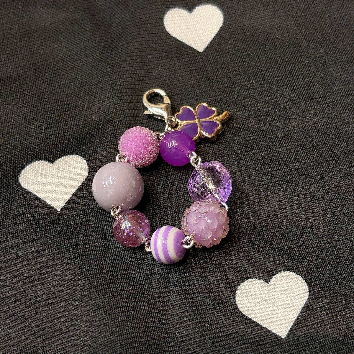 ビーズデコレーションチャーム 【パープル】 | Mercerie Factory