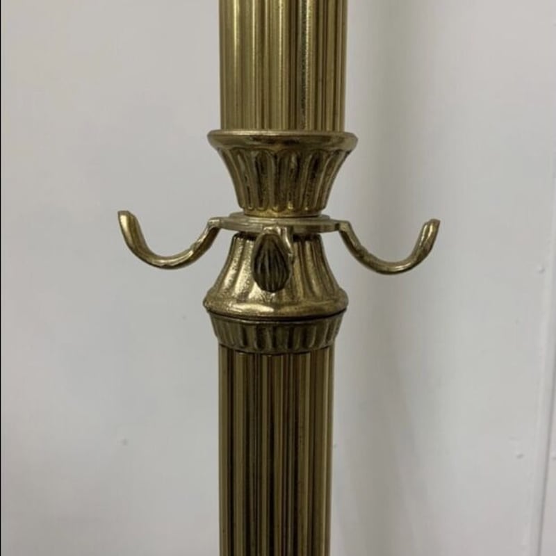 希少 アンティーク調 ポールハンガー ハンガーラック 回転式 ゴールド  