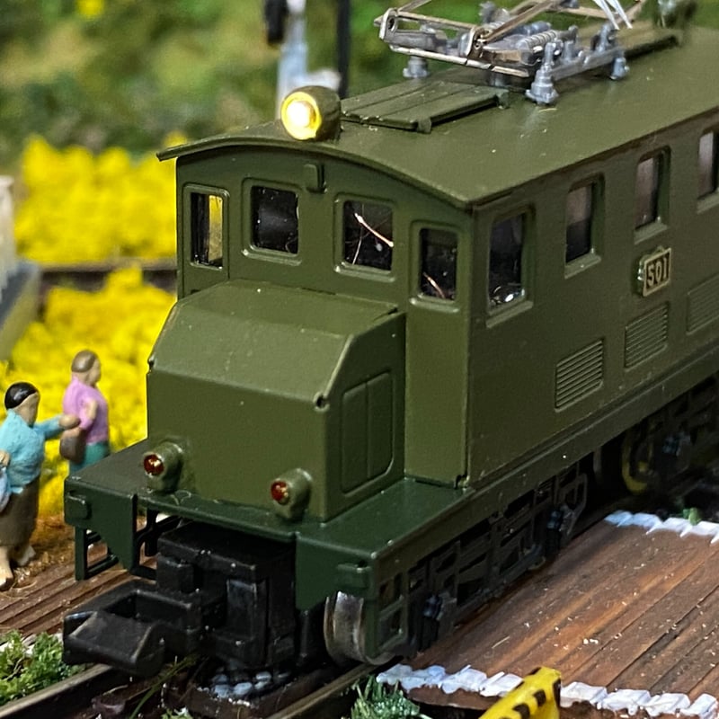 Nゲージ　とても簡単な大型凸電【川崎タイプ】 組立・塗装済品(アルモデル) とても簡単な大型凸電【川崎タイプ】