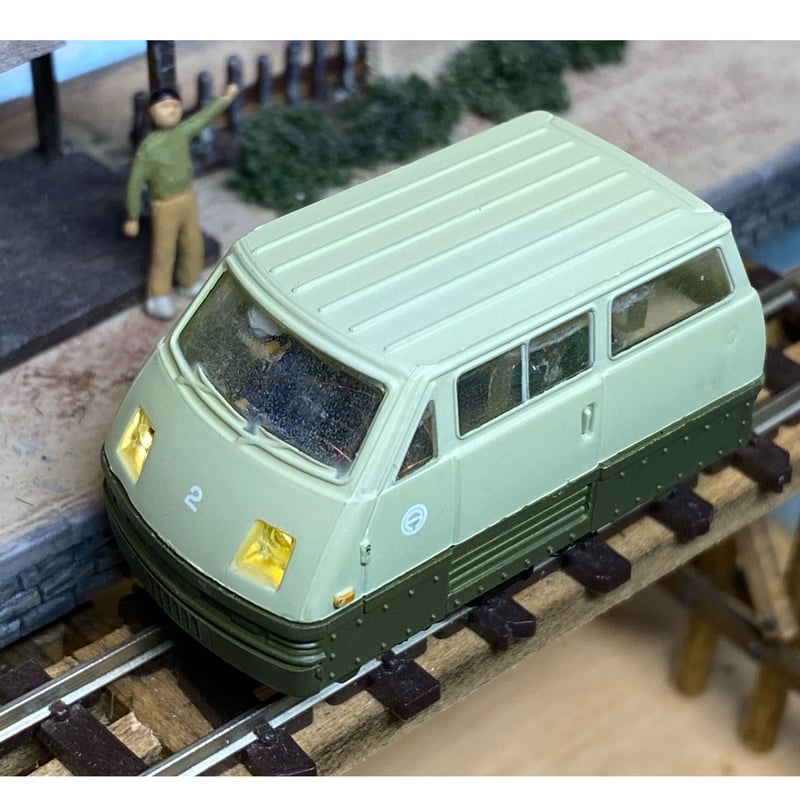 珍品】アオシマ：キャラメルNマツダ ボンゴモーターカー「熊谷組号