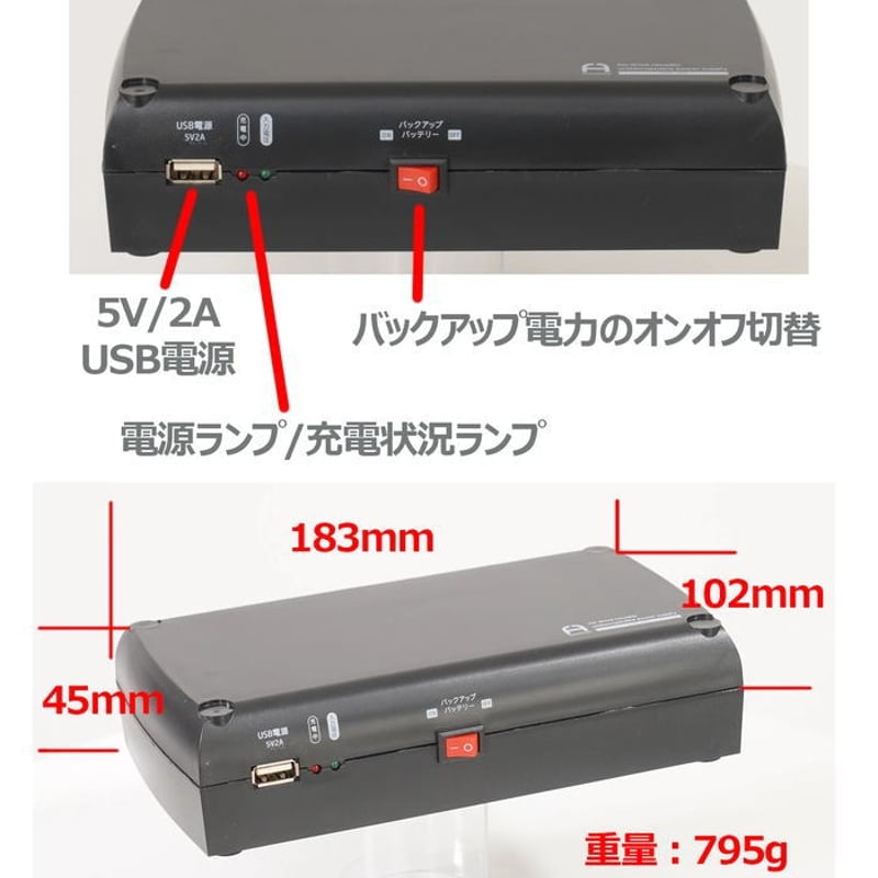 ◇FlukeForest ドライブレコーダー用バックアップ電源 駐車中の防犯