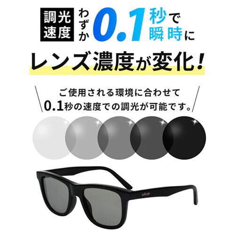 ウィキューダイレクト WICUE 0.1秒瞬間調光サングラス スポー