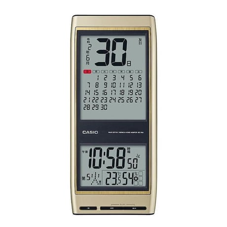 ◆CASIO 日めくり電波掛け時計 カレンダークロック IDC-700J-9JF